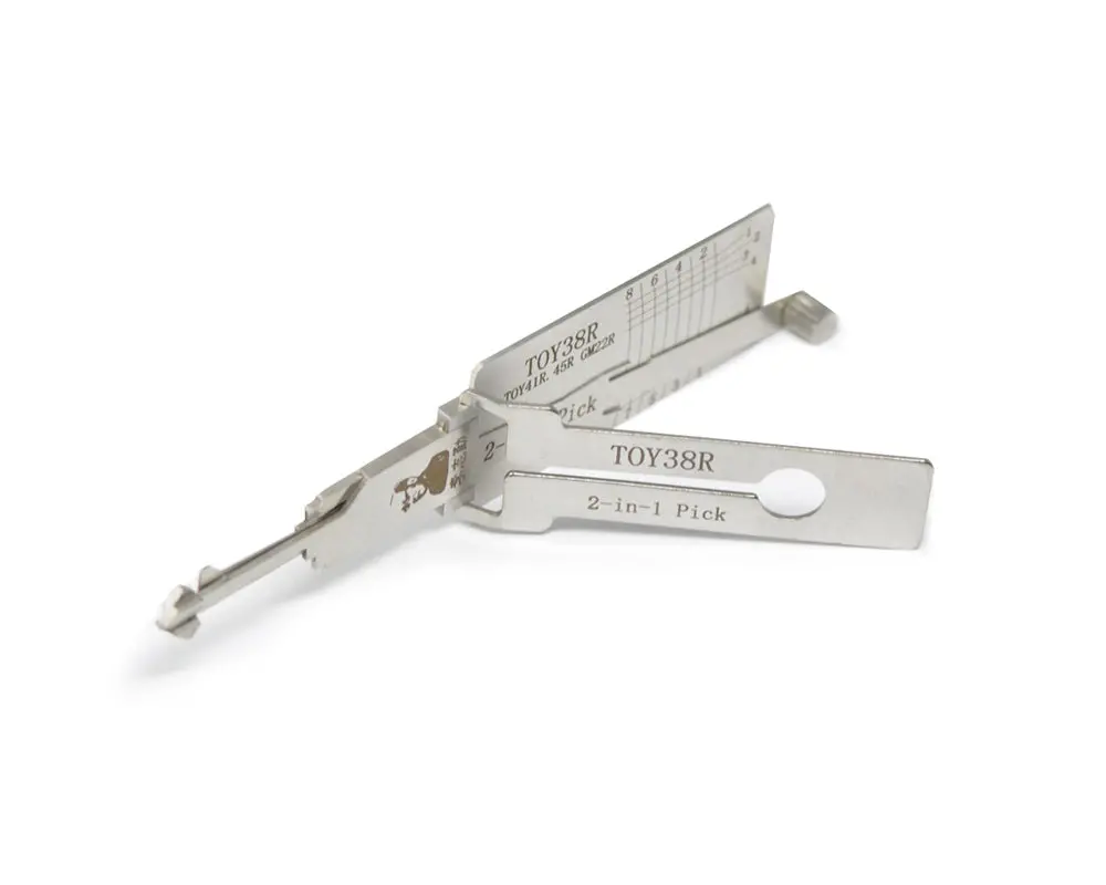 Original Lishi 2-In-1 Pick Decoder Tool Toy38r Dh4r Toyota Tr40 Type 1
