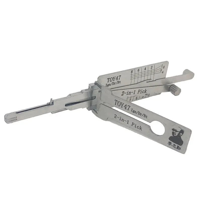 Original Lishi European Toy47 Ign/Dr/Bt 2-In-1 Pick/Decoder Ganzua - Anti-Glare 1