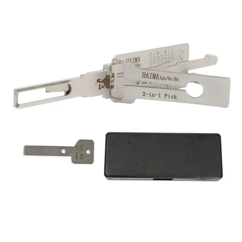 Original Lishi Haima 2 In 1 Auto Pick And Decoder For Haima Ford Mazda Ign/Dr/Bt 1