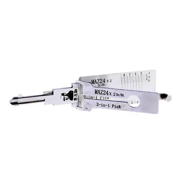 Original Lishi Maz24 Mz31 Mz27 Maz24r Mazda Ford 2-In-1 Lock Pick And Decoder - Anti Glare 1