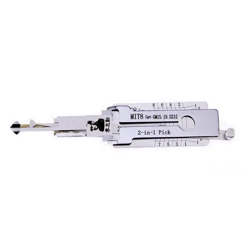 Original Lishi Mit8 Ign (Gm15/Gm19/Sz12) 2In1 Decoder And Pick For Mitsubishi --Anti Glare 1