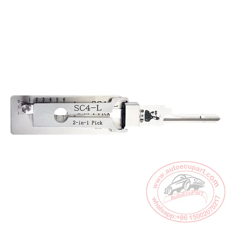 Original Lishi Sc4-L 2-In-1 Lock Pick Decoder 6-Pin - Schlage Keyway Tool Left Hand / Reverse 1