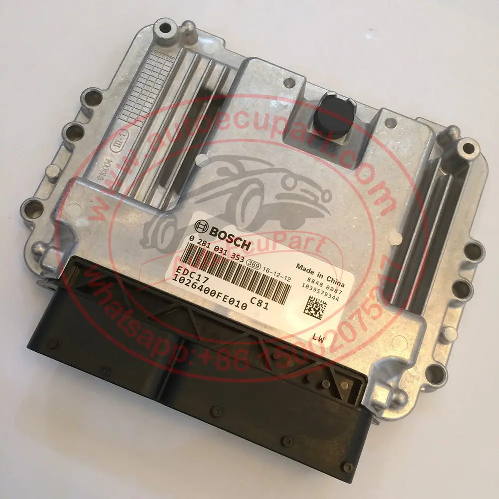 Original New 0281031353 Ecu For Jac Hfc1040kn Sunray Shuailing Ecm Edc17 C81 (0 281 031 353) Engine Control Unit 1