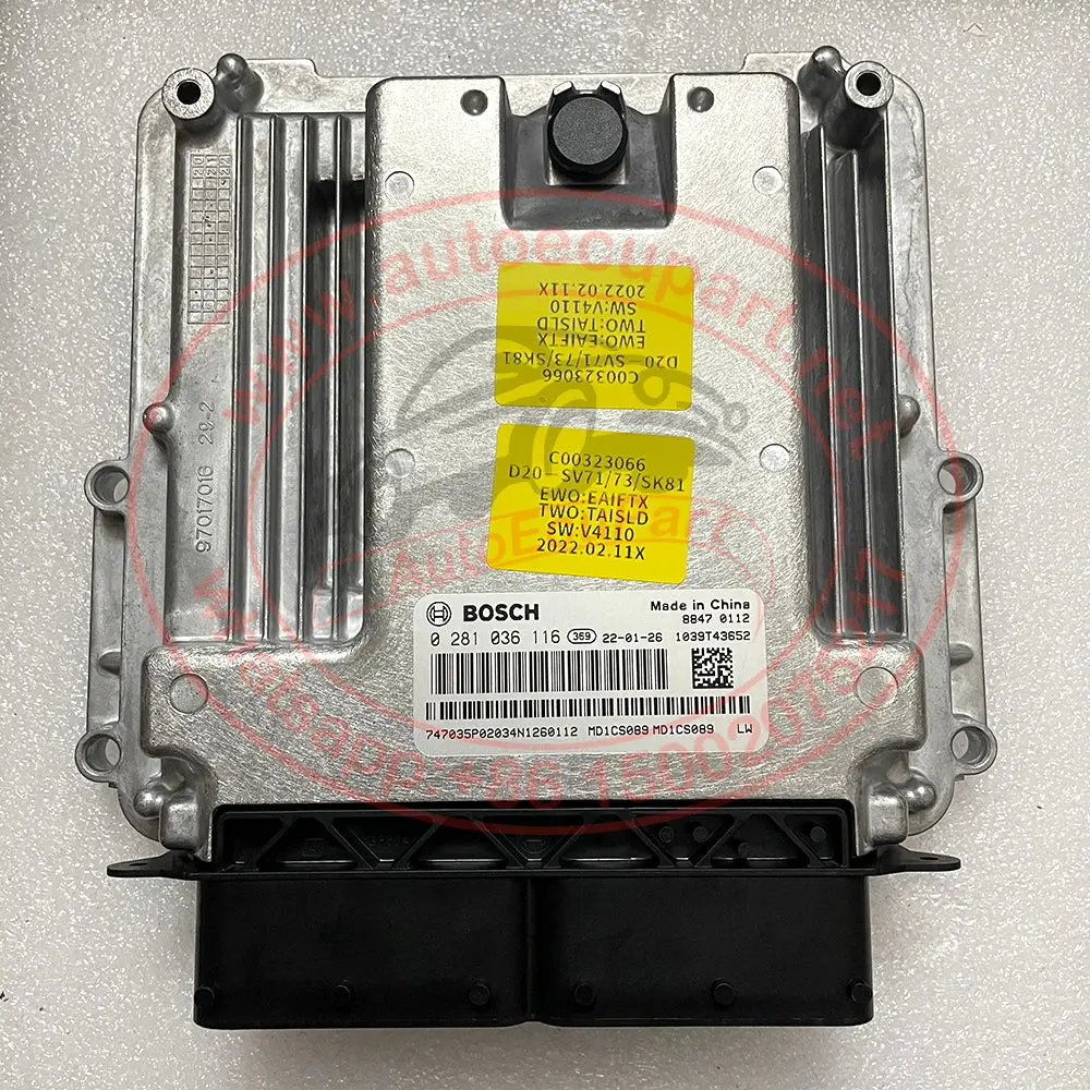 Original New 0281036116 1039T43652 Bosch 089 Ecu For Isuzu Maxus Ldv V80 G10 G20 Electronic Control Module Ecm 1