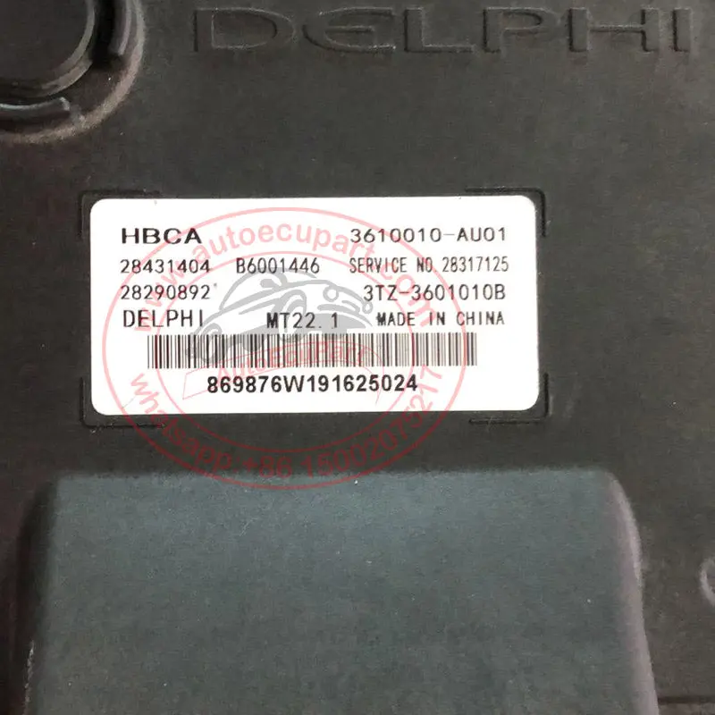 Original New 28431404 B6001446 3610010-Au01 3Tz-3601010B Delphi Mt22.1 Ecu Hbca For Kinglong Engine Computer 2