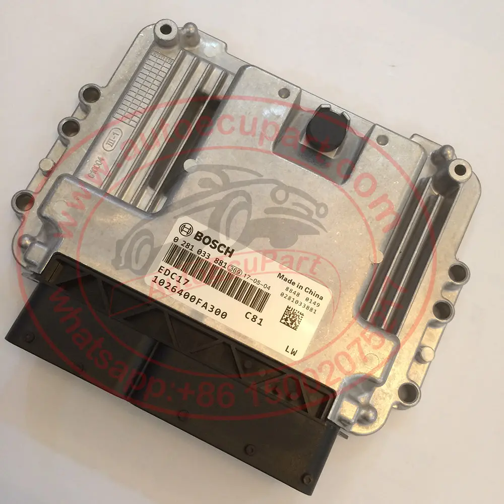 New Bosch Diesel Engine Electronic Control Module Ecm  0281033881/ 0 281 033 881/ Edc17c81/1026400Fa300 For Jac 4Da1-2D Truck 1