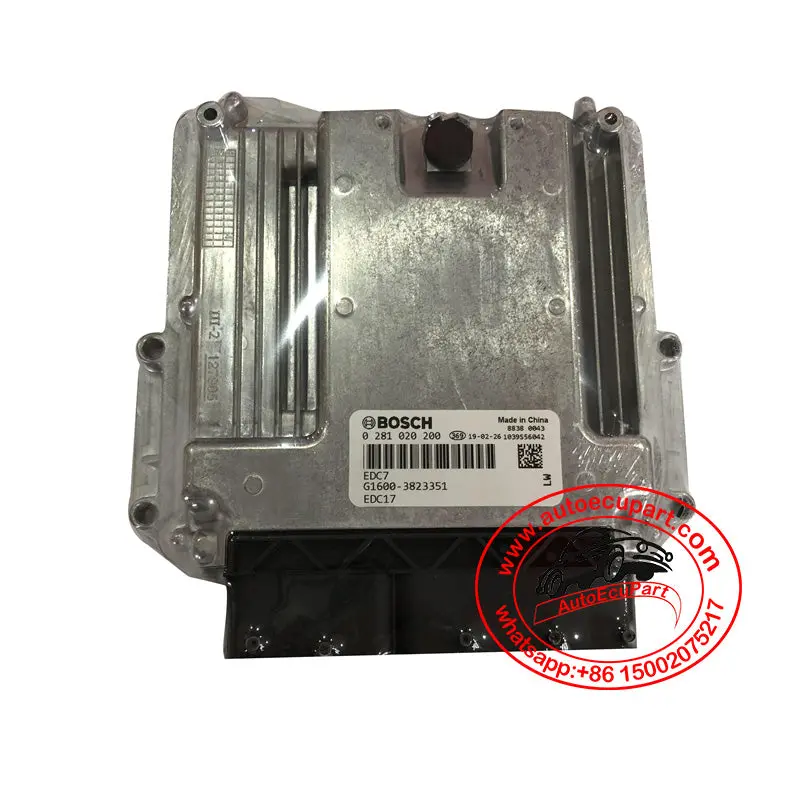 Original New Bosch Ecu 0281020200 Edc17v44 (0 281 020 200) For Yuchai Diesel 1