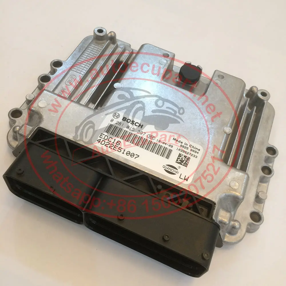 Original New Bosch Edc16c16 4D22e51007 Ecu 0281015397 For Great Wall Pick Up Quanchai Diesel Engine 1