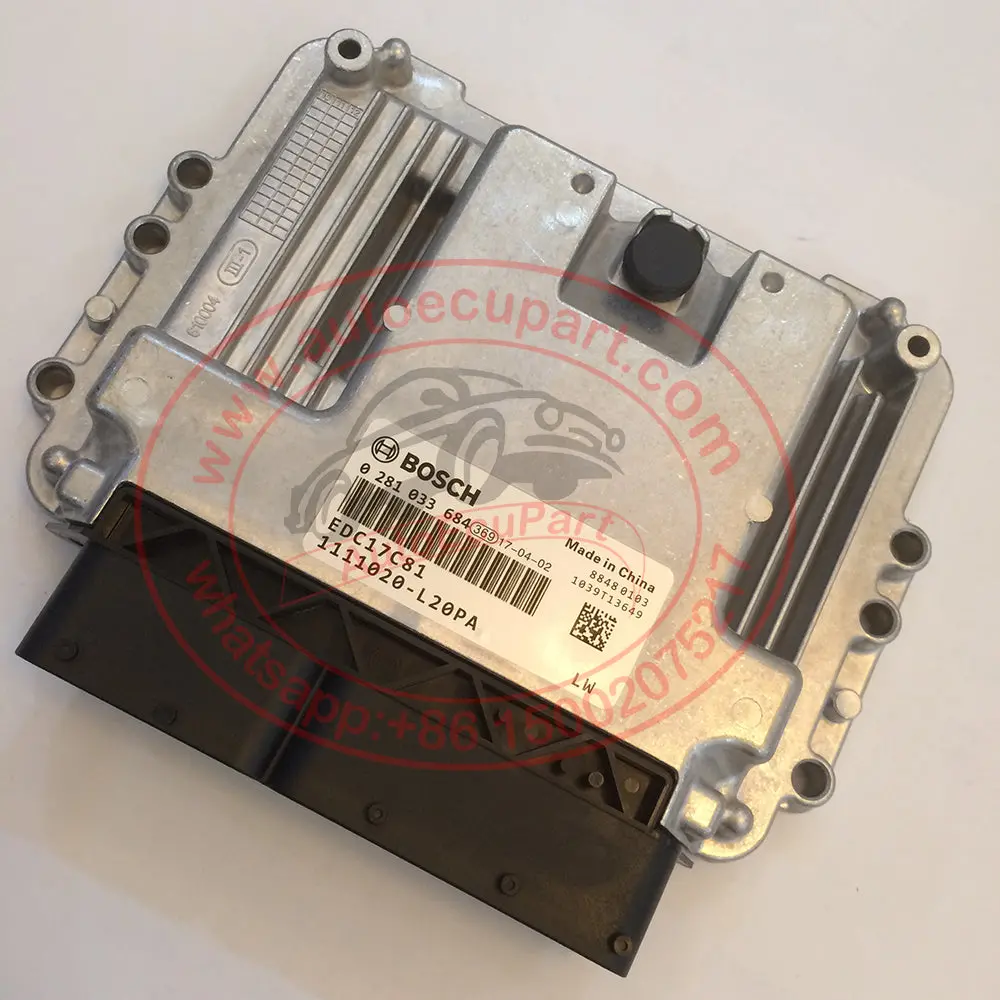 Original New Bosch Edc17c81 Ecu 0281033684 1111020-L20pa For Isuzu 4Kh1 1