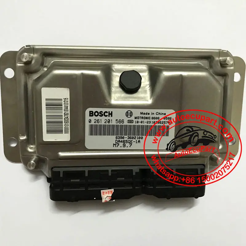 Original New Bosch M7.9.7 Ecu 0261201566 (0 261 201 566)  Da465qe-1A 6390-3602100 For Changhe Furuida Electronic Control Unit 1