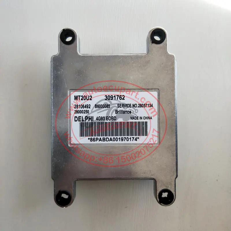 Original New Delphi Engine Mt20u2 Ecu 28106492 3091762 B6000085 For Jinbei 4G93 1.8L 1