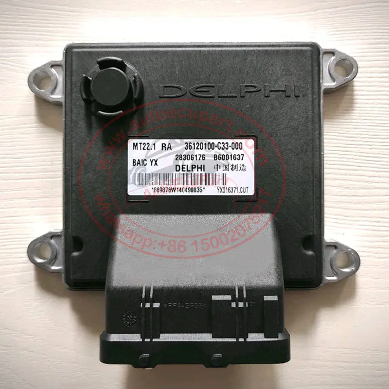 Original New Delphi Mt22.1 Ecu 36120100-C33-000 28306176  B6001637 For Baic Yinxiang H3 Engine Computer Ecm 1
