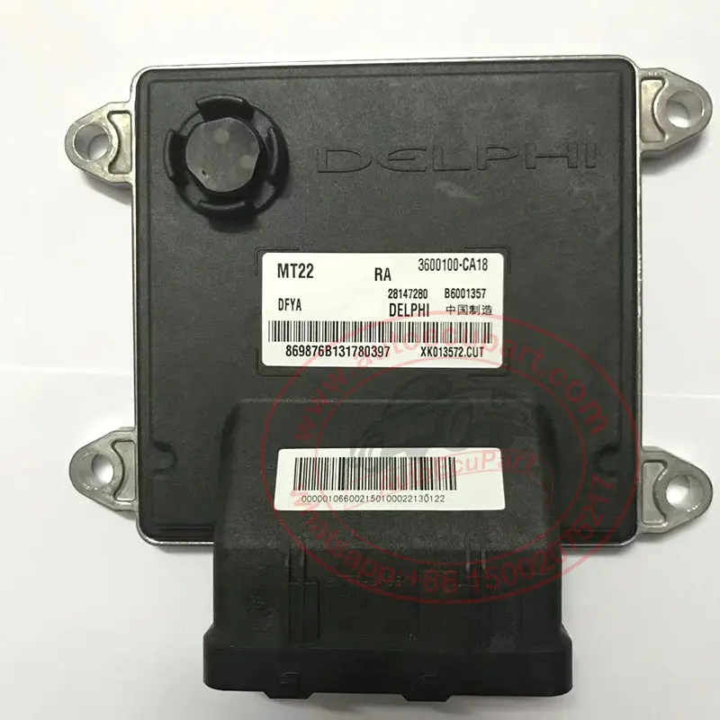 Original New Delphi Mt22.1 Ecu Dfya B6001357 28147280 3600100-Ca18 For Dfsk C37 Engine Computer 1