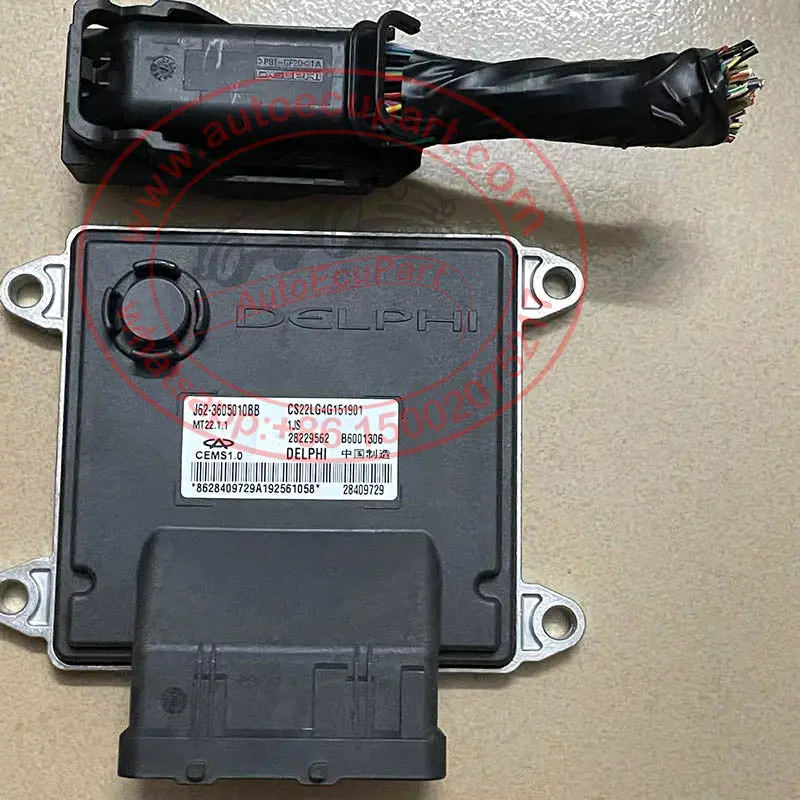 Original New Ecu + Connector J62-3605010Bb 28229562 B6001306 Mt22.1.1 Ecm For Chery S22l Engine Computer 1