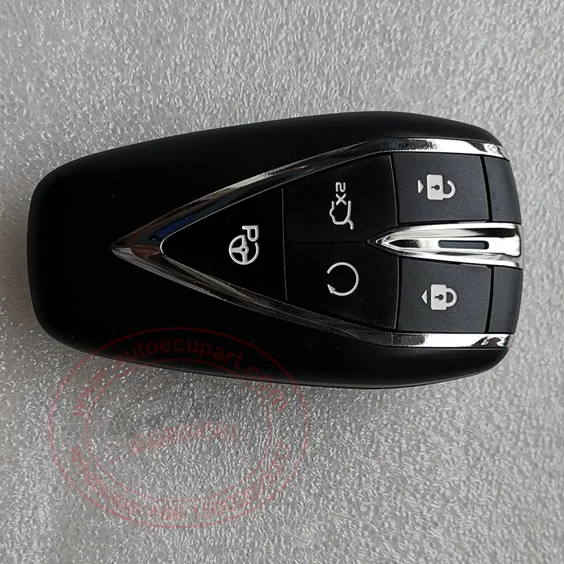 Original 3608030-Cd03-Aa Proximity Smart Key 5 Button 433Mhz 4A Chip For Changan Cs75 Plus 2021 (Black) 1