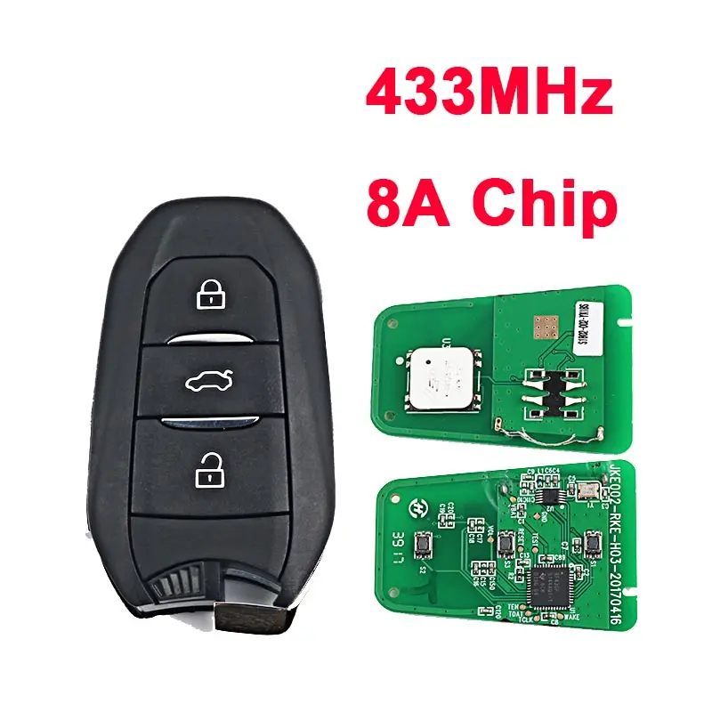 Original New Proximity Smart Key 433Mhz 8A Chip For Lifan Myway 3 Button 1