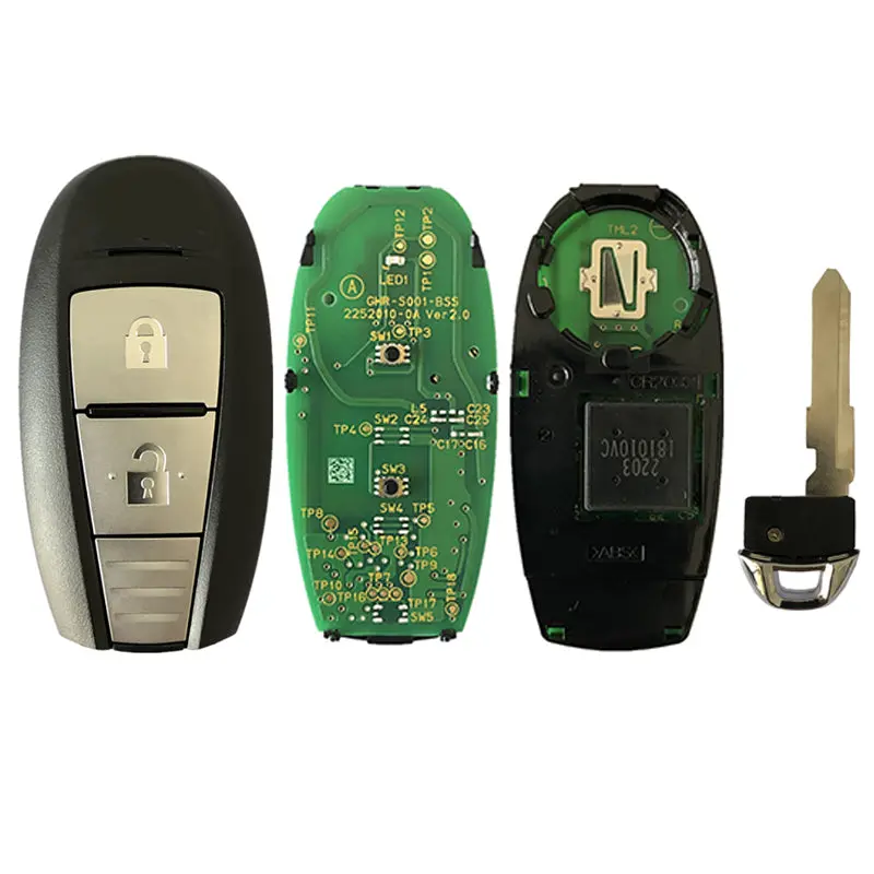 Smart Key Ts008  37172-61M01 433Mhz Id47 2 Button For Suzuki Sx4 (Original Pcb + China Case) 1