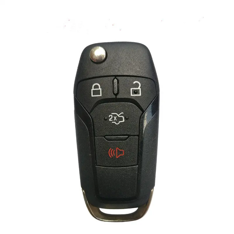 Original 4 Buttons 434Mhz Flip Remote Key For Ford Fusion 2015+ 1