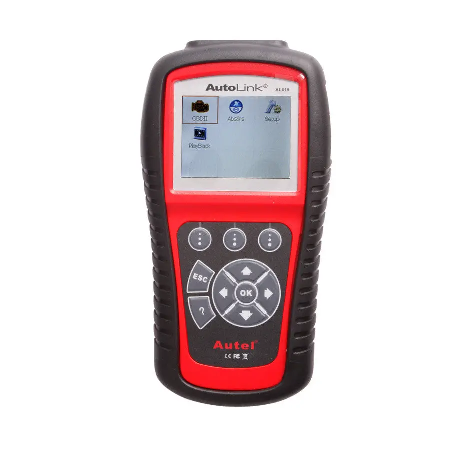 Original Autel Autolink Al619 Obdii Can Abs And Srs Scan Tool Update Online 1
