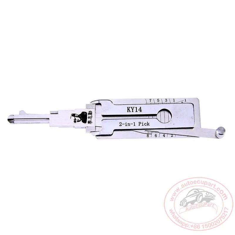 Original Lishi Kia / Ky14 / 8-Cut / Dr / Bt / 2-In-1 / Pick & Decoder 1