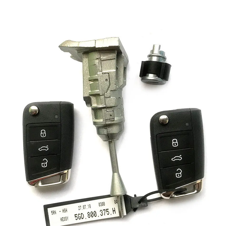 Original Vw Mqb Full Car Lock Set With 2 Pieces Mqb Keyless Smart Key 434 Mhz 1