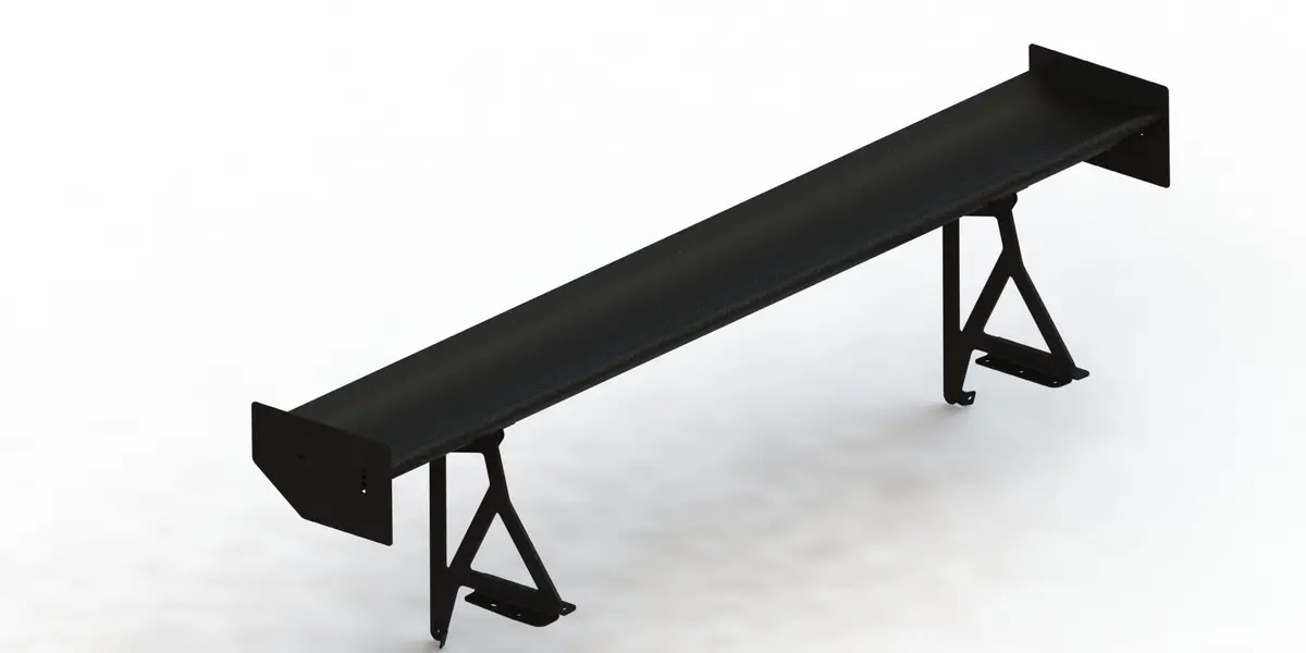 Pci Bottom Mount Set Back Wing (94-01 Integra) 1