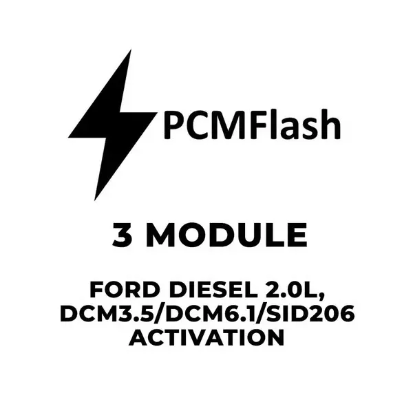 Pcmflash Software-3 Module Ford Diesel Engines 2.0L, Dcm3.5/Dcm6.1/Sid206 (Support Scanmatik, Mongoose Pro Mfc, Tactrix Openport) 1