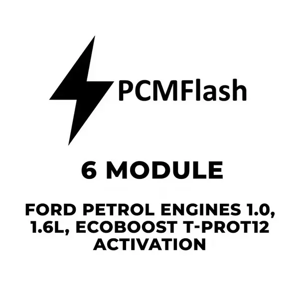 Pcmflash Software-6 Module Ford Petrol Engines 1.0, 1.6L, Ecoboost T-Prot12 (Support Scanmatik, Mongoose Pro Mfc, Tactrix Openport) 1