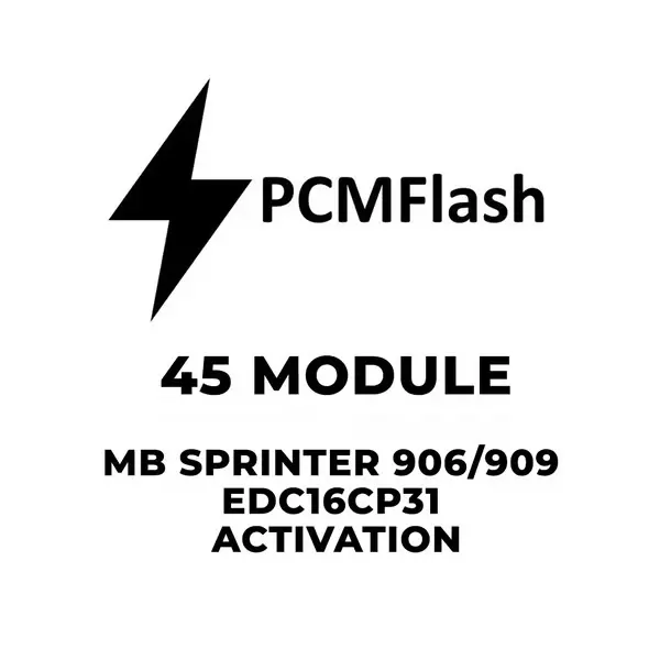 Pcmflash Software- 45 Module Mb Sprinter 906/909 Edc16cp31 (Support Scanmatik, Mongoose Pro Mfc, Tactrix Openport) 1