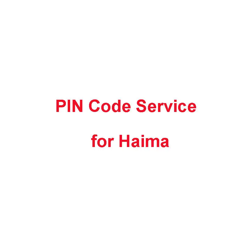 Pin Code Calculation Service For Haima 1