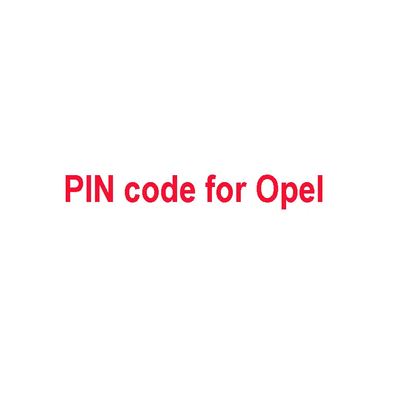 Immo Pin Code, Key Code Calculation For Australia Opel 1