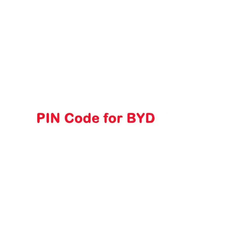 16 Digit/ 15 Digit Pin Code Calculation Service For Byd Old Models 1