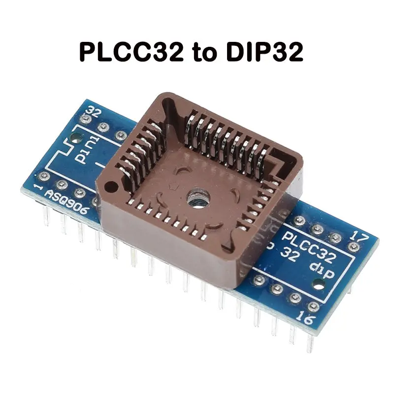 Plcc32 To Dip32 Adpater Ic Socket For Universal Chip Programmer 1