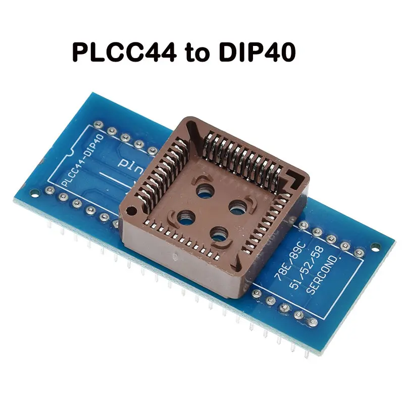 Plcc44 To Dip40 Adpater Ic Socket For Universal Chip Programmer 1