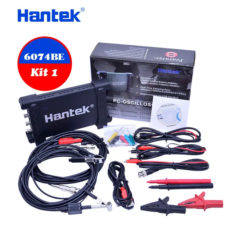 (Package I) Hantek 6074Be Automotive Oscilloscope 70Mhz 4 Channel 1