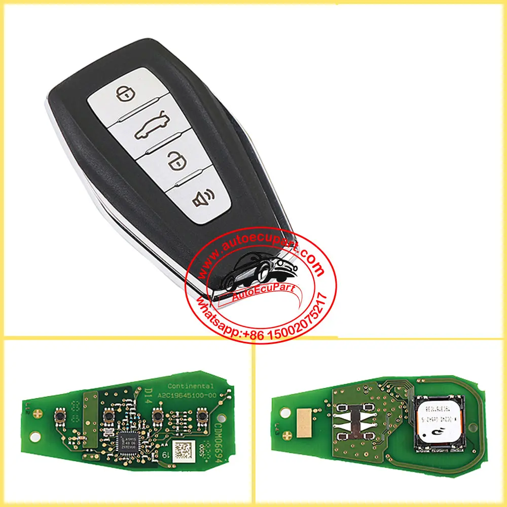 Proximity Smart Key 433Mhz 4A Chip For Geely Emgrand Gl Geometry 1