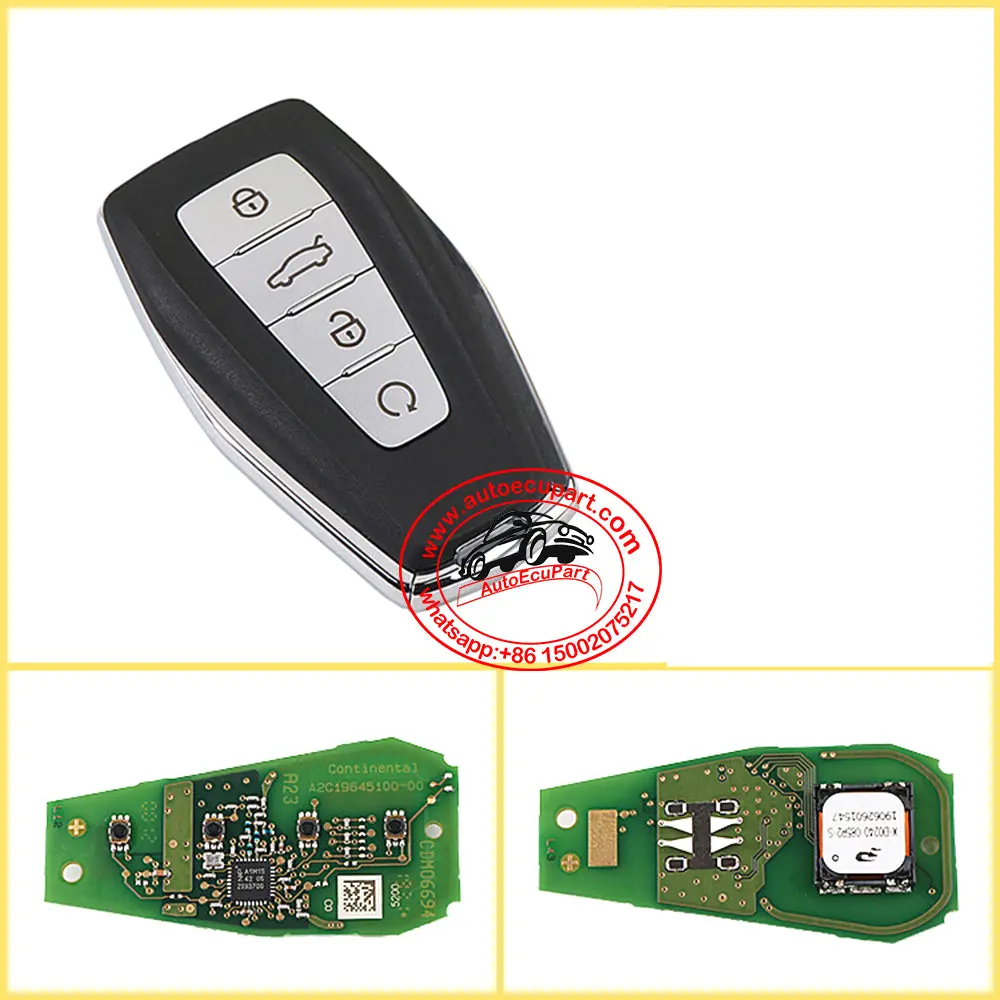 Proximity Smart Key 433Mhz 4A Chip For Geely Emgrand Gs Geometry 1