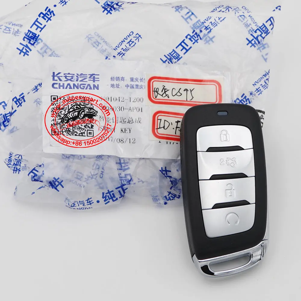 Genuine Proximity 3608030-Ap01 Smart Key 433Mhz 8A Chip 4 Button For Changan Cs95 Fsk-Ap01 1