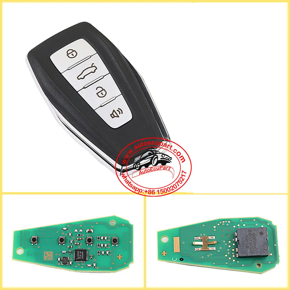 Proximity Smart Key 433Mhz Id47 4 Button For Geely New Energy Electrically-Powered 1