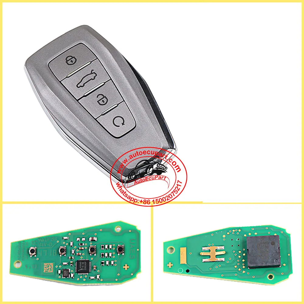 Proximity Smart Key 433Mhz Id47 Chip 4 Button For Geely Coolray 1