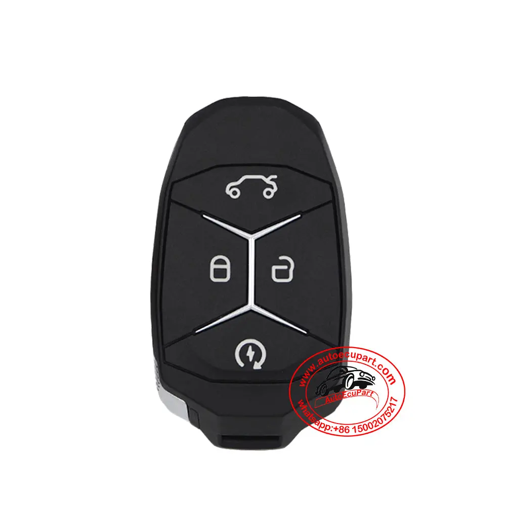 Proximity Smart Key Shell Case 4 Button For Geely Lynk&Co 1