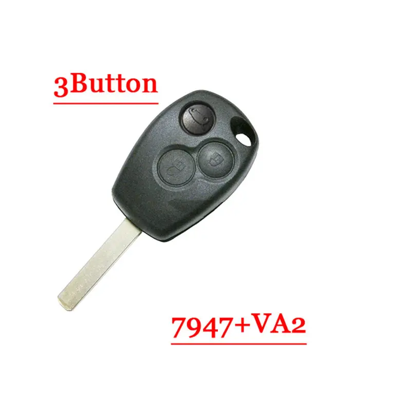 Remote Key 433Mhz Pcf7947 Chip Id46 For Renault Laguna Kangoo Megane 3 Button 1