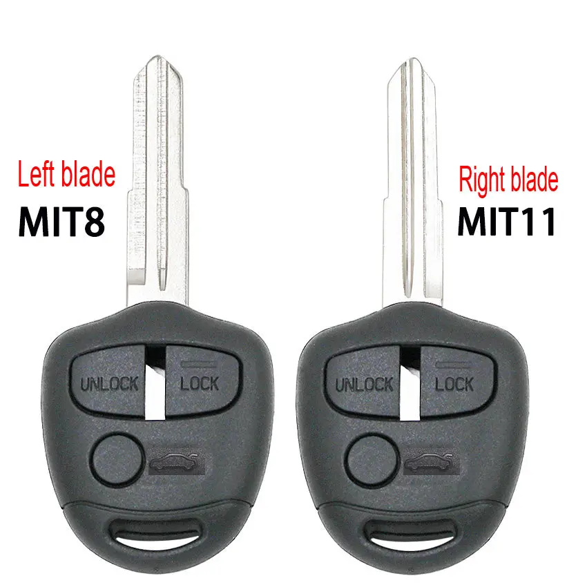 3 Button Remote Key Shell Case For Mitsubishi Lancer Ex Evolution Grandis Outlander Mit11/Mit8 Blade 1