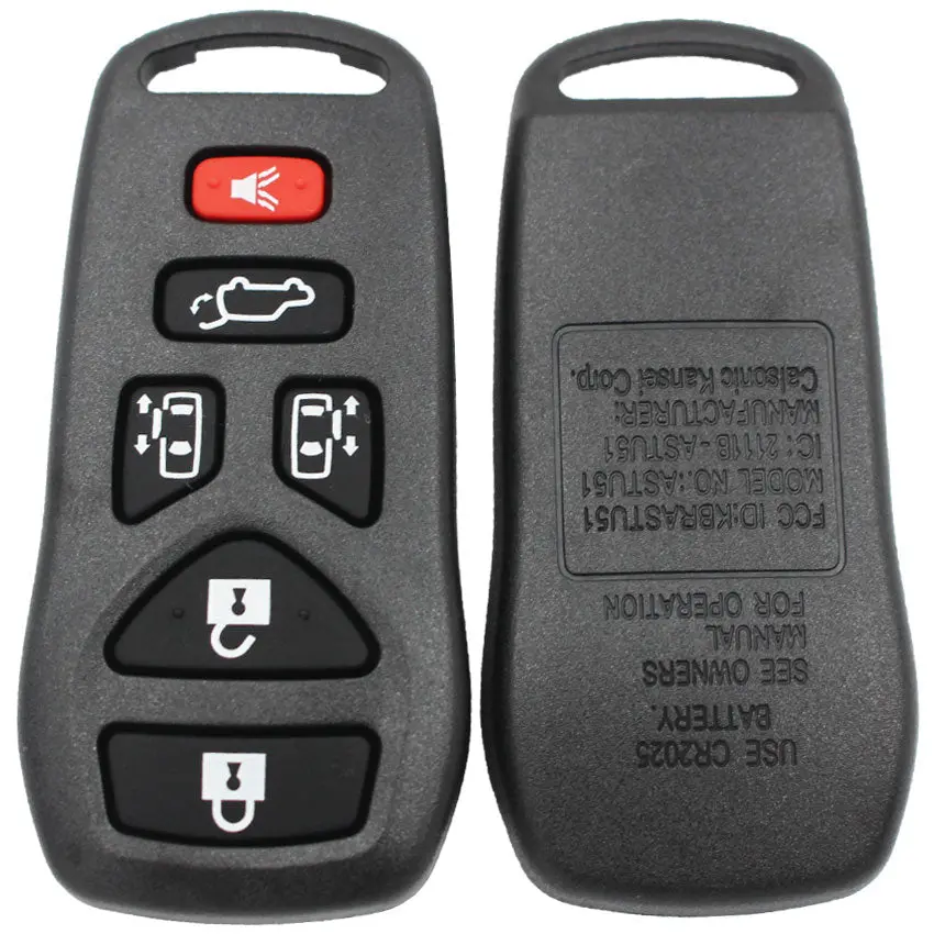 Remote Key Shell Case For Nissan Quest 2004 -2010 6 Button 1