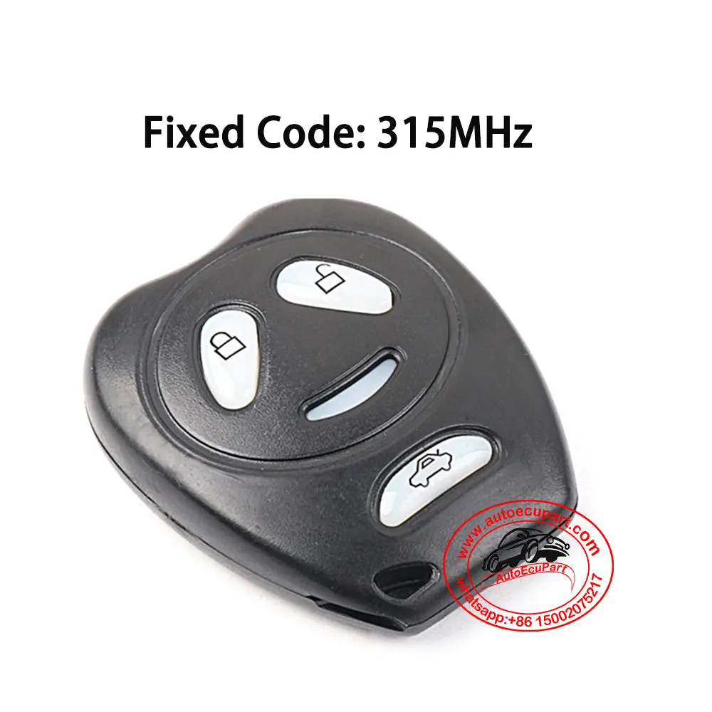 Remote Control Key 315Mhz 3 Button For Geely Panda (Fixed Code) 1