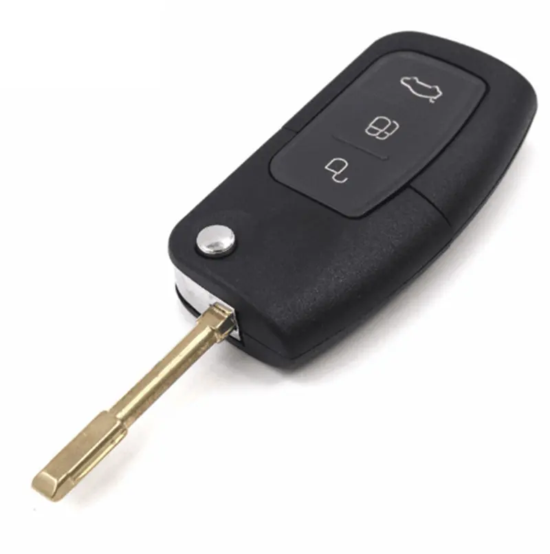 Replacement New Folding Key Cover Remote Case Fob 3 Buttons Fo21 Blade For Ford Fiesta Focus 2 Ecosport Kuga Escape 5Pcs 1