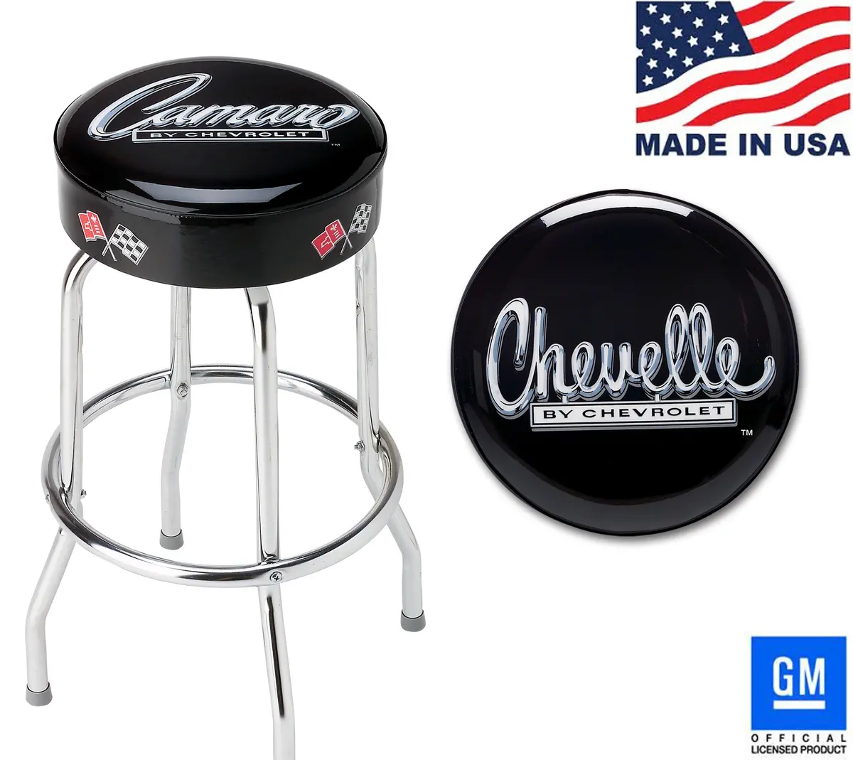 Chevelle Bar Stool For Counter Or Shop - 18" 24" Or 30" Height 1
