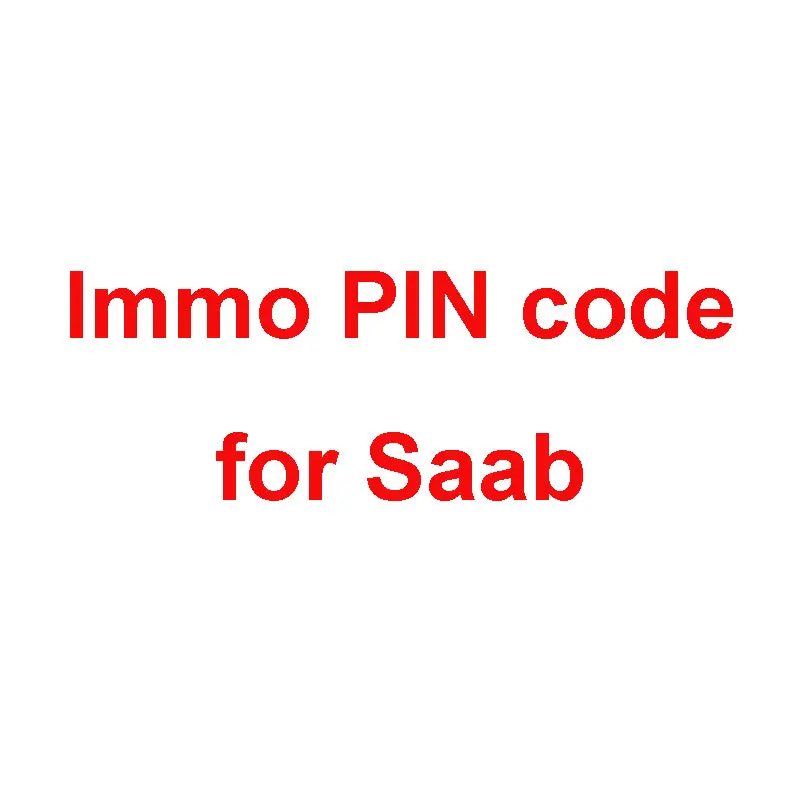 Immo Pin Code Calculation Service For Saab 1