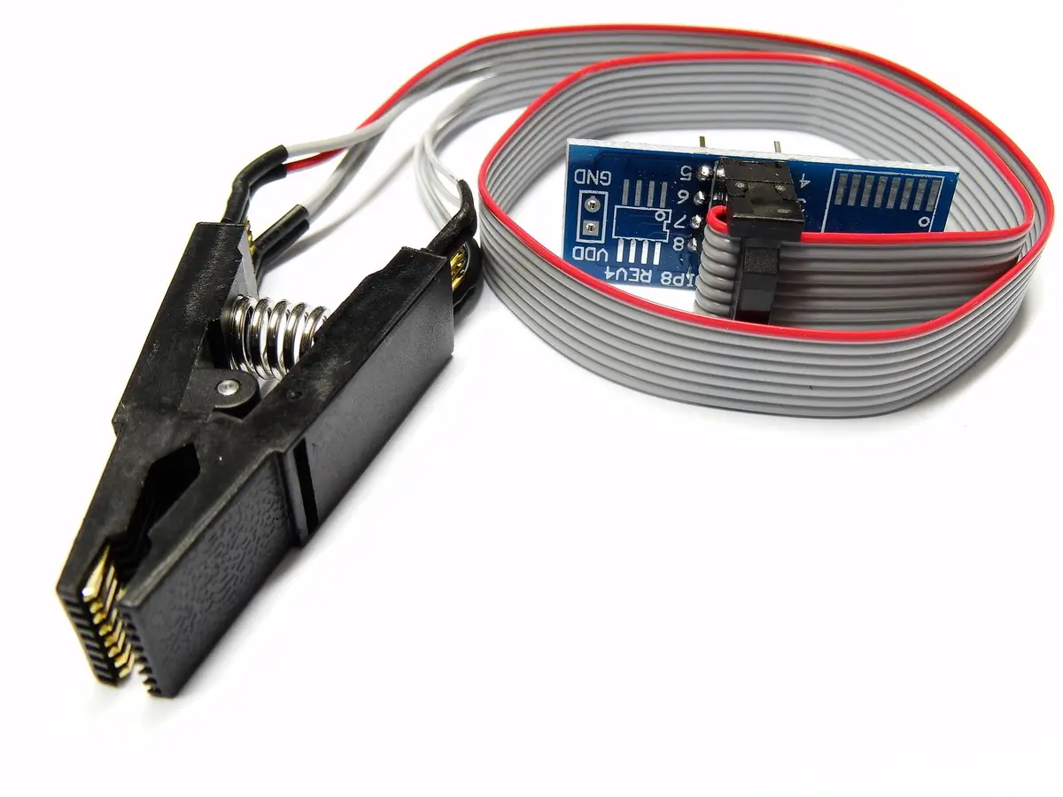 Soic16 Sop16 To Dip8 Test Clip Programmer Adapter Board Cable Eeprom Bios Ic 1