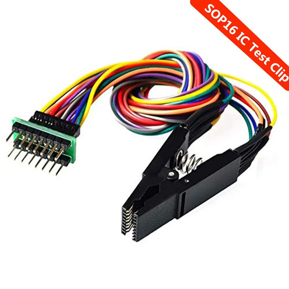 Sop16 To Dip16 Flash Clip Sop-16 Dip-16 Ic Test Clamp For 25Xxx Series 1